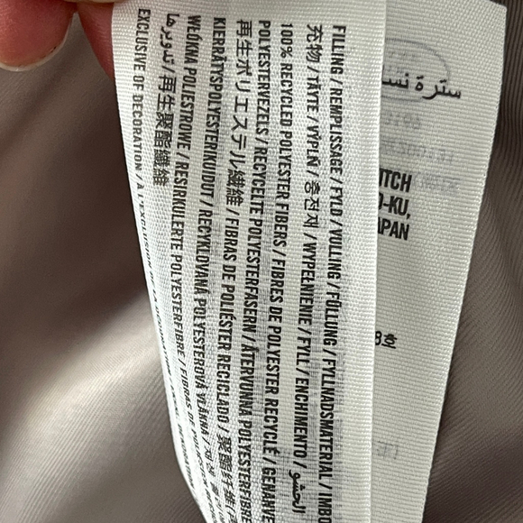 Abercrombie & Fitch Faux Fur Mini Puffer Jacket Gray Size Small - Picture 8 of 8